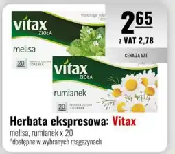Eurocash Herbata ekspresowa: Vitax oferta