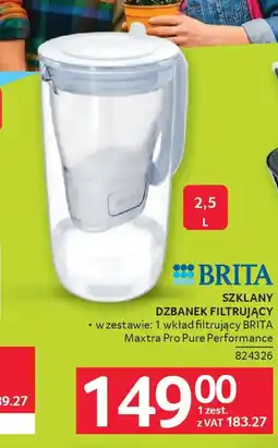 Selgros Brita Szklany dzbanek filtrujący oferta