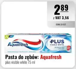 Eurocash Pasta do zębów: Aquafresh plus visible white oferta