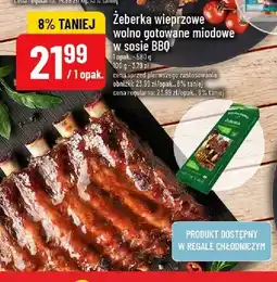 Polomarket Żeberka wieprzowe wolno gotowane miodowe w sosie BBQ oferta