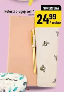 Polomarket Notes z długopisem zestaw oferta