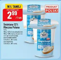 Polomarket Śmietana 12% Mleczna Polana oferta
