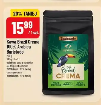 Polomarket Kawa ziarnista Baristado Brazil Crema 100% Arabica oferta