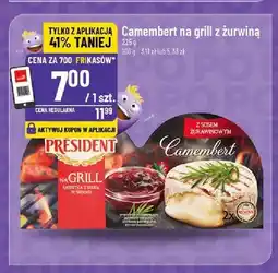 Polomarket Camembert na grill z żurawiną President oferta