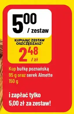 Polomarket Zestaw Bułka poznańska i Serek Almette oferta