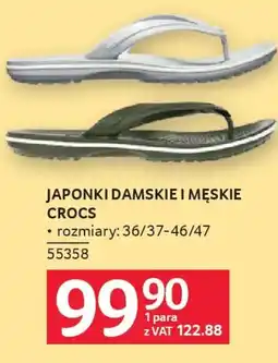 Selgros Crocs Japonki damskie i męskie oferta