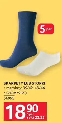 Selgros Skarpety lub stopki oferta