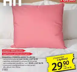 Selgros Poduszka z pierzem gęsim oferta