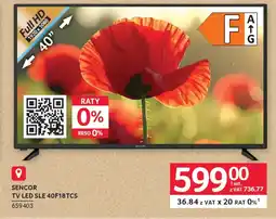 Selgros Sencor TV LED sle 40F18TCS oferta