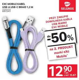 Selgros Exc mobile kabel USB-A USB-C braid oferta