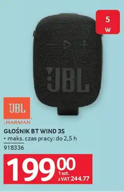 Selgros Jbl Głośnik bt wind 3S oferta