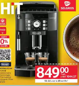 Selgros DeLonghi Ekspres ecam 22.117.B oferta