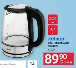 Selgros Zelmer Czajnik szklany ZCK8024 oferta