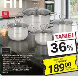 Selgros Zwieger Komplet garnków 8 części Lovro oferta