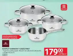 Selgros Gerlach Komplet garnków 7 części First oferta