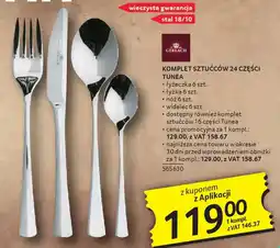 Selgros Gerlach Komplet sztućców 24 części Tunea oferta