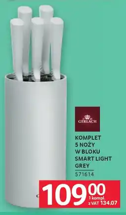 Selgros Gerlach Komplet 5 noży w bloku Smart Light Grey oferta