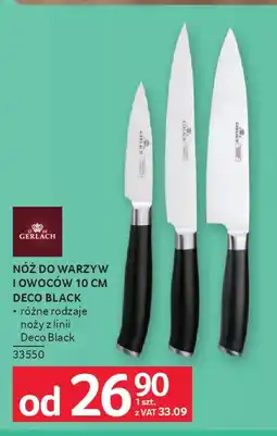 Selgros Gerlach Nóż do warzyw i owoców 10 cm Deco Black oferta