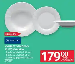 Selgros Lubiana Komplet obiadowy 18 części Maria oferta