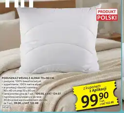 Selgros Poduszka z wełną z alpaki oferta