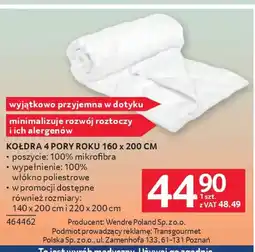 Selgros Wendre Kołdra 4 Pory Roku oferta
