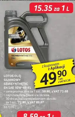 Selgros Lotos Olej silnikowy Semisynthetic sn sae 10W-40 oferta