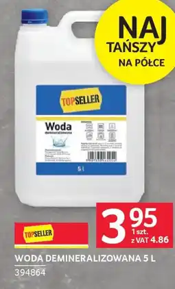 Selgros Topseller Woda demineralizowana oferta