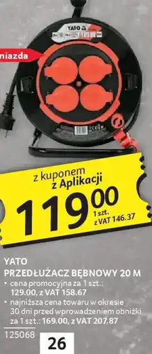 Selgros Yato przedłużacz bębnowy oferta