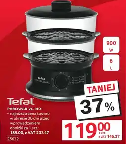 Selgros Tefal parowar VC1401 oferta