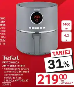Selgros Tefal Frytownica Airfryer EY111B15 oferta