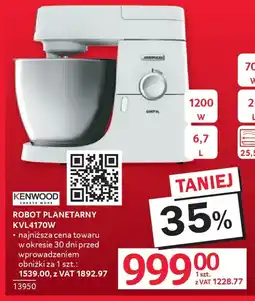 Selgros Kenwood Robot planetarny KVL4170W oferta