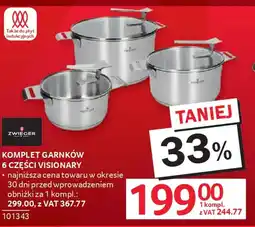 Selgros Zwieger Komplet garnków 6 części Visionary oferta