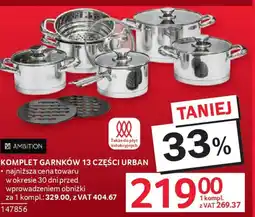 Selgros Ambition Komplet garnków 13 części Urban oferta