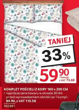 Selgros Komplet pościeli z kory oferta
