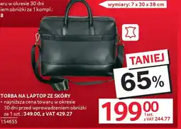Selgros Torba na laptop ze skóry oferta