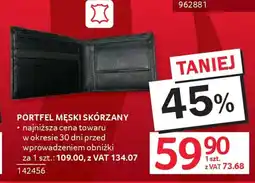 Selgros Portfel męski skórzany oferta