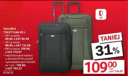 Selgros Walizka tekstylna 65 l oferta