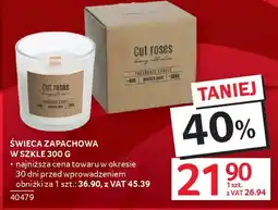 Selgros Cut roses Świeca zapachowa w szkle oferta
