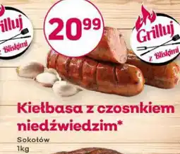 Bliski Sokołów Kiełbasa z czosnkiem niedźwiedzim oferta