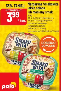 Polomarket Smakowita Margaryna lekko solona lub maślany smak oferta