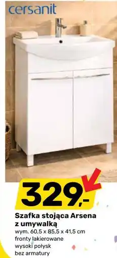 Bricomarche Szafka stojąca Arsena z umywalką oferta