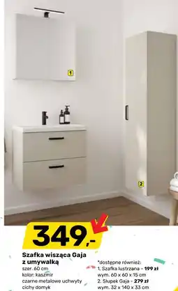 Bricomarche Szafka wisząca Gaja z umywalką oferta