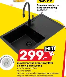 Bricomarche Zlewozmywak granitowy IRID z baterią elastyczną oferta