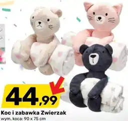 Bricomarche Koc i zabawka Zwierzak oferta