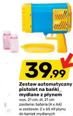 Bricomarche Zestaw automatyczny pistolet na bańki mydlane z płynem oferta