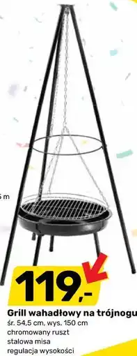 Bricomarche Grill wahadłowy na trójnogu oferta