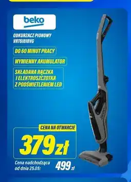 RTV EURO AGD Odkurzacz pionowy Beko VRT61818VG oferta