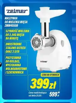 RTV EURO AGD Maszynka do mielenia mięsa ZELMER ZMM4050B oferta