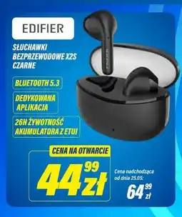 RTV EURO AGD Słuchawki bezprzewodowe EDIFIER X2S czarne Bluetooth 5.3 oferta
