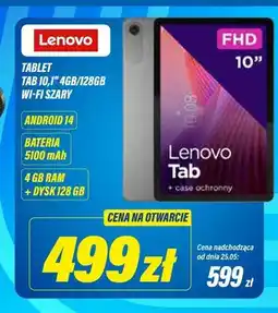 RTV EURO AGD Tablet Lenovo Tab 10,1 4GB/128GB Wi-Fi szary Android 14 oferta